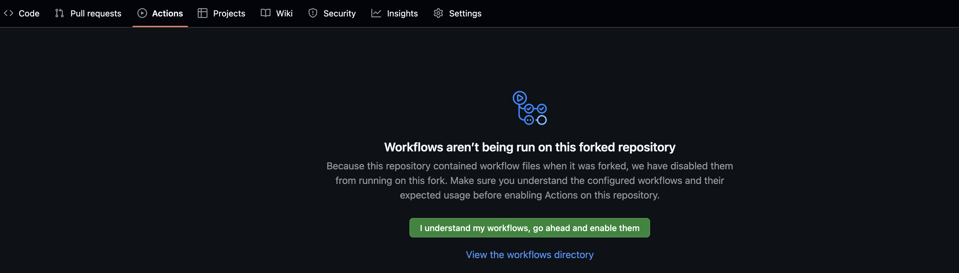 Enable GitHub Actions Workflow